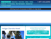 Tablet Screenshot of holgerhotel.com